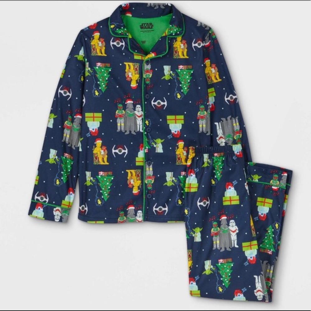 NWT STAR WARS YODA Pajamas Set Long Sleeve